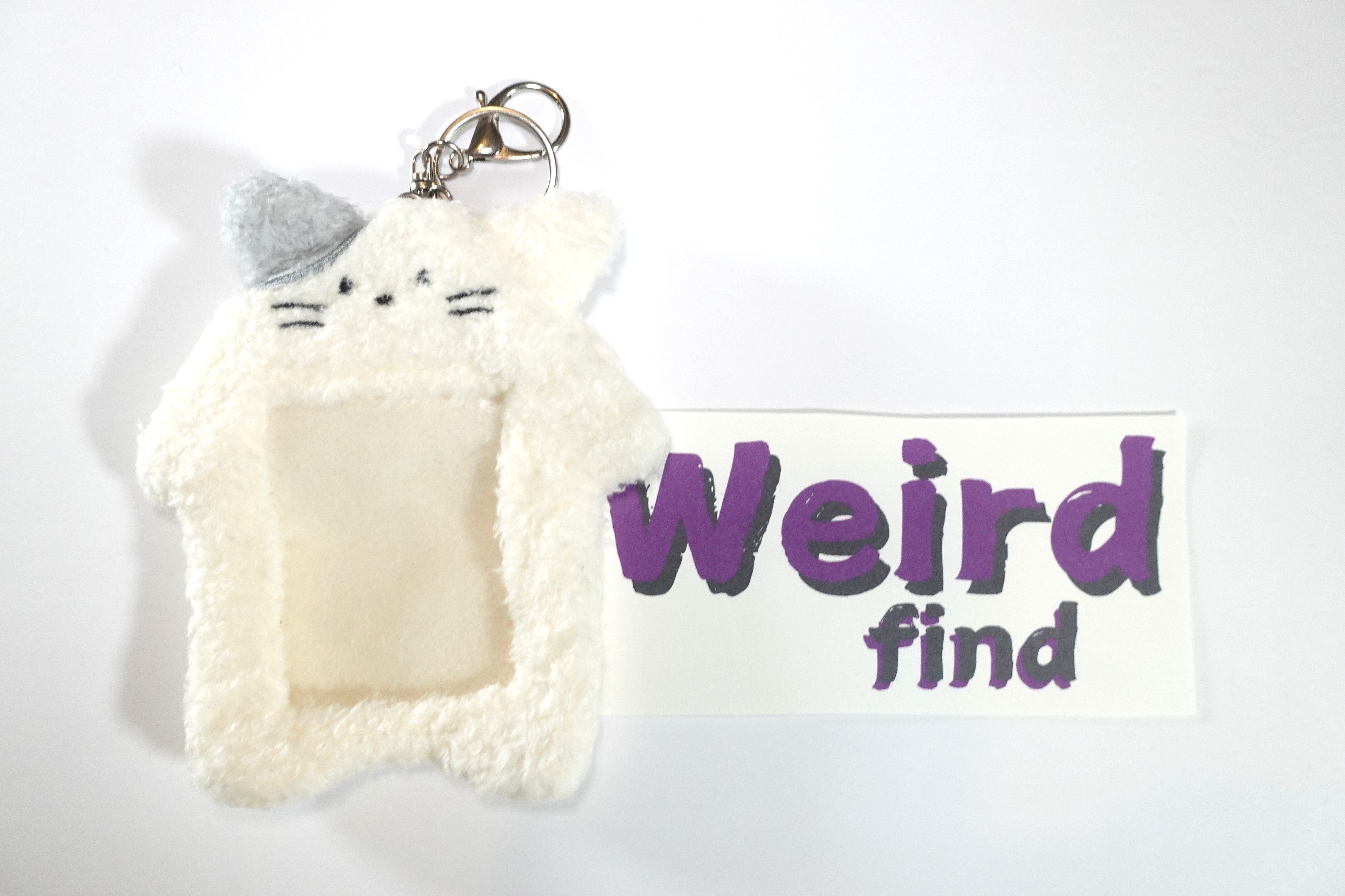 Bunny Cat Teddy Photo-ID Keychain