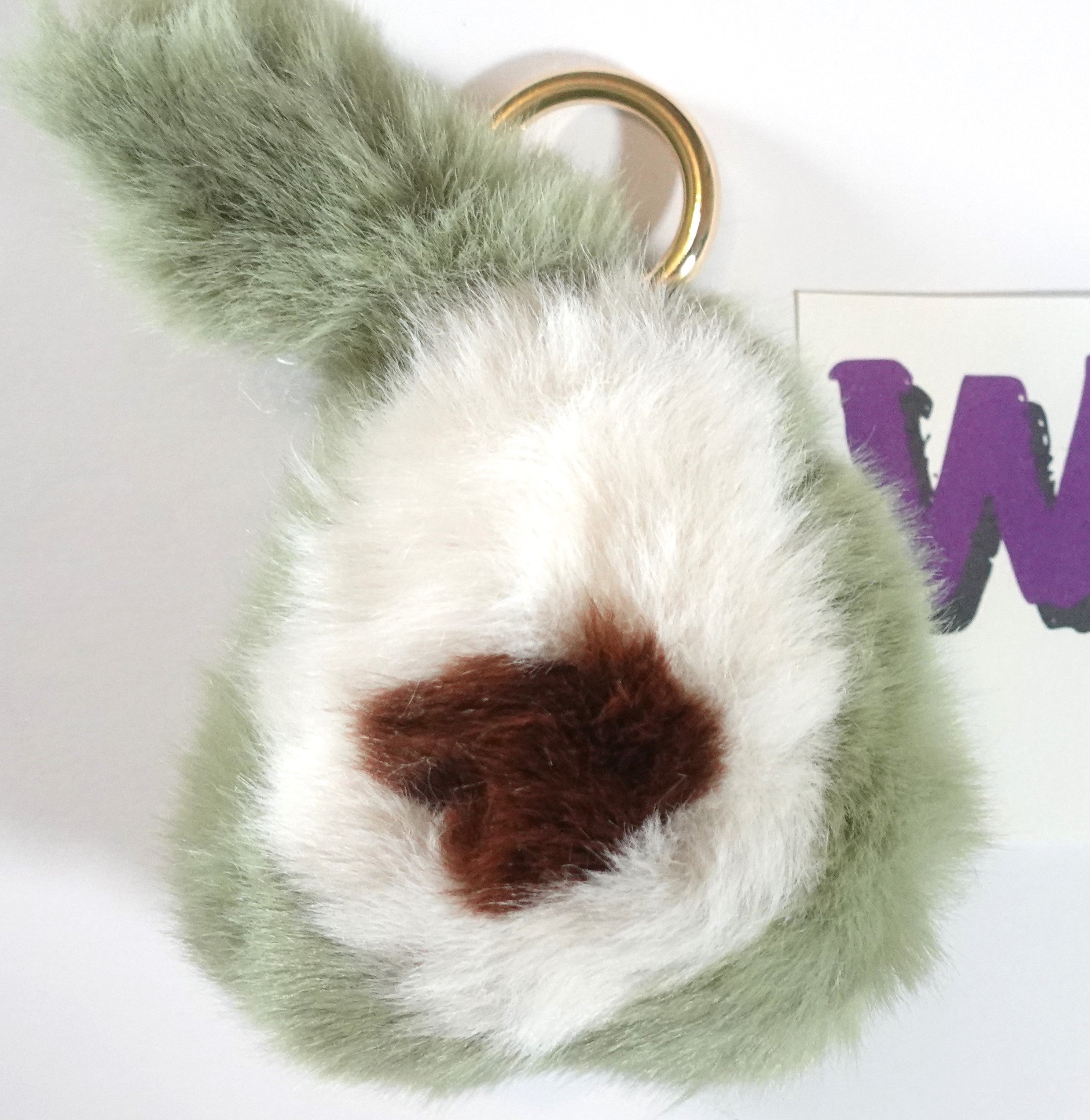 Fluffy Avocado-Feet Keychain