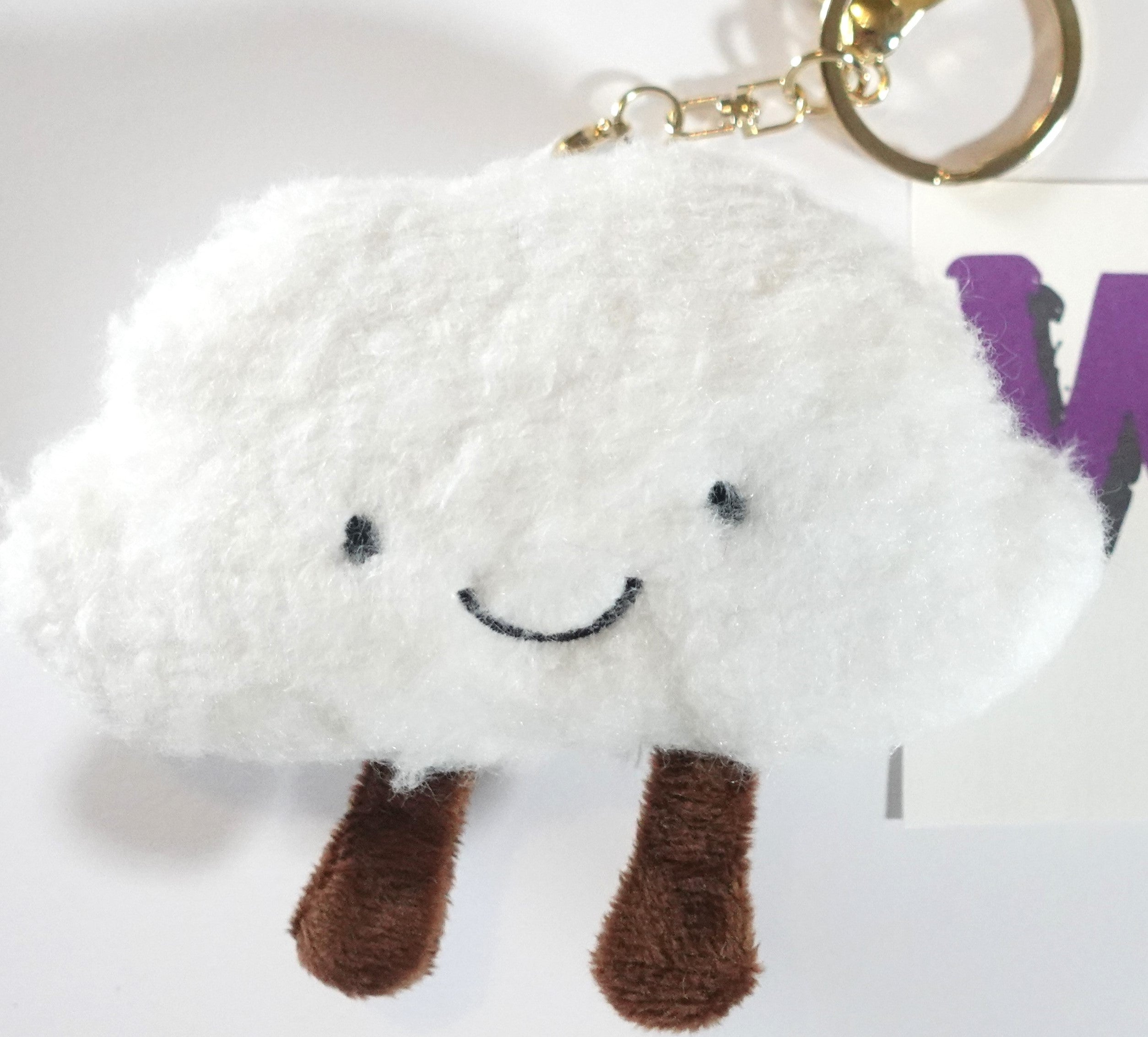 Smiley-Cloud Keychain