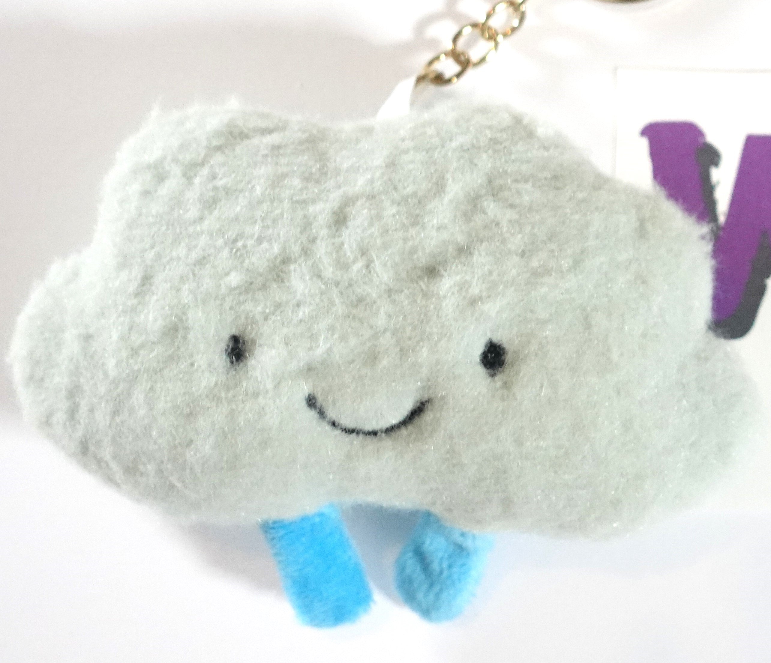 Smiley-Cloud Keychain