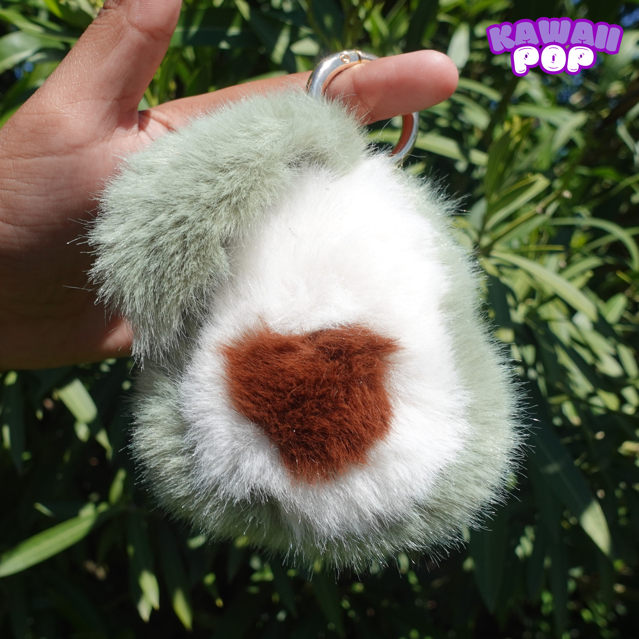 Fluffy Avocado-Feet Keychain