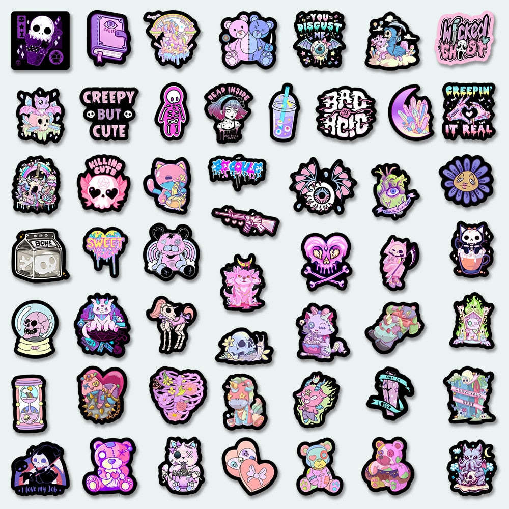 Punk Rock Gothic Stickers