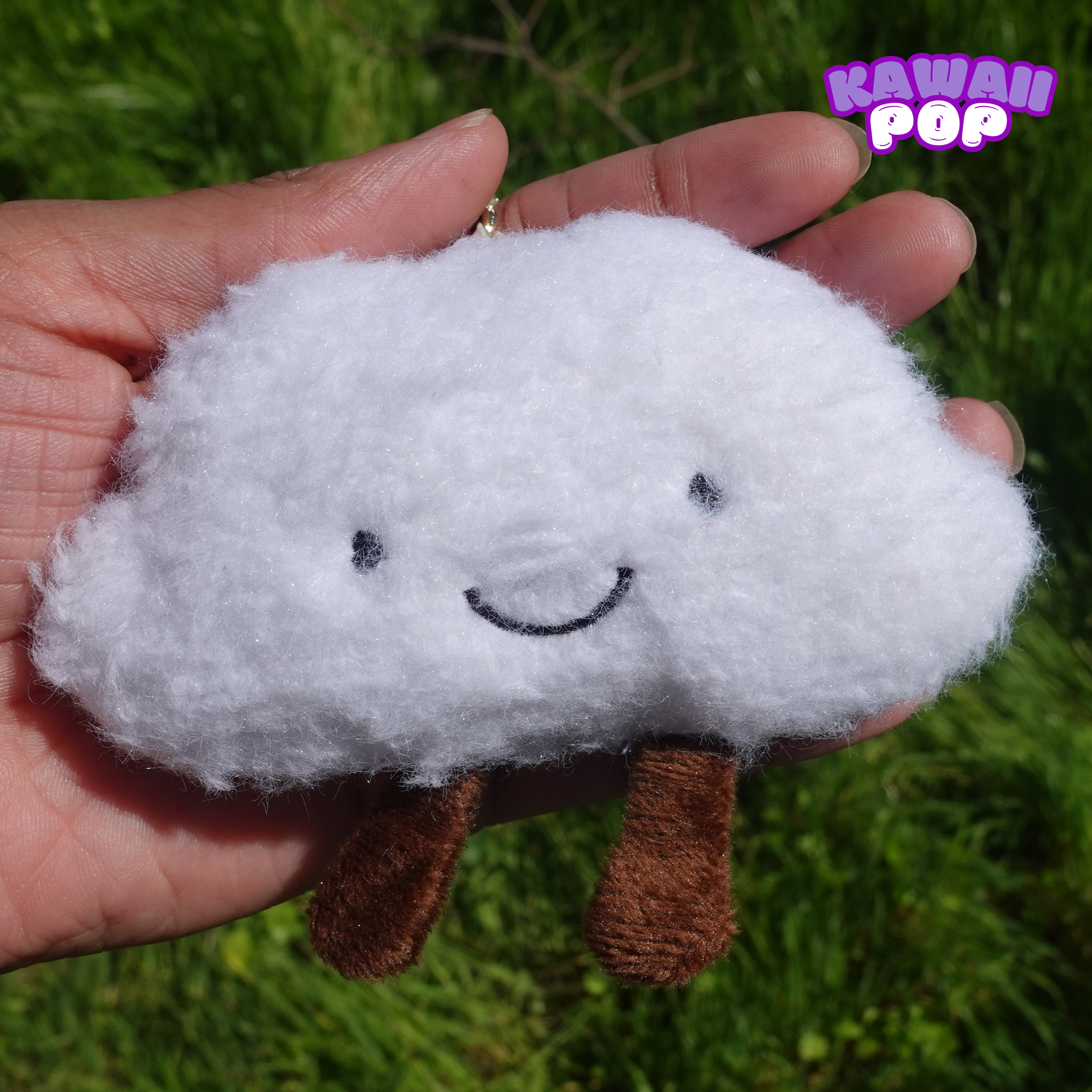 Smiley-Cloud Keychain