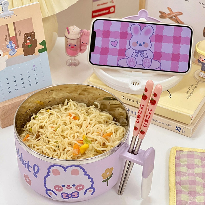 Kawaii-Rabbit Ramen Bowl